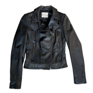 Reiss Leather Jacket, Size XS, Ladies, Black